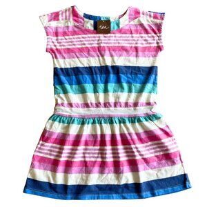 Tea Collection Girl's 100% Cotton Striped Sleeveless Dress - Size 6